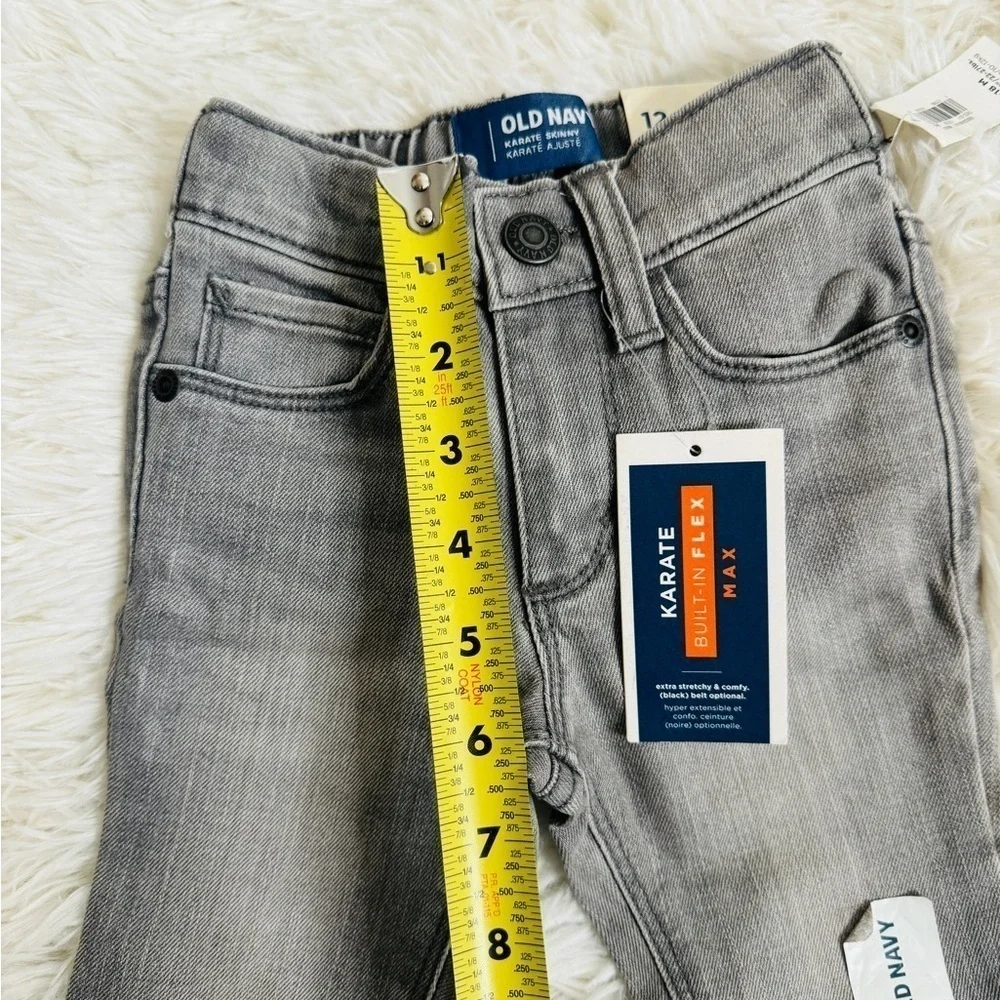 NEW WITH TAG OLD NAVY BOY 12-18mo Karate Skinny Gray Jeans
